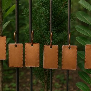Copper Metal Plant Labels Weatherproof Garden Markers Sturdy Iron Stakes Reusable Hanging Tags For Trees Shrubs