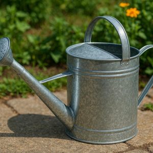 Galvanized Steel Watering Can Long Spout Garden Sprayer Rust Resistant Metal Watering Pot For Outdoor Plants