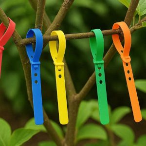25 Colorful Plastic Plant Labels Waterproof Wrap Around Loop Tags Adjustable Nursery Garden Hanging Markers For Trees