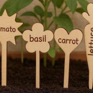29 Cute Wooden Plant Labels Creative Shapes Garden Markers Decorative Nursery Sign Tags For Kids Planting Projects